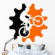 mountain biking Wall Decal