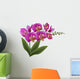 Pink Orchid with Green Wall Decal