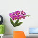 Pink Orchid with Green Wall Decal