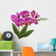 Pink Orchid with Green Wall Decal
