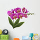 Pink Orchid with Green Wall Decal