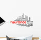 insurance word cloud Wall Decal