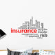 insurance word cloud Wall Decal