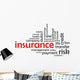 insurance word cloud Wall Decal