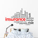 insurance word cloud Wall Decal