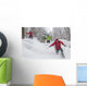 Spass mit Schneeschuhen Wall Decal