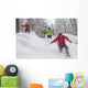 Spass mit Schneeschuhen Wall Decal