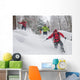 Spass mit Schneeschuhen Wall Decal