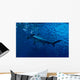 Silhouette of hammerhead shark in the water Wall Decal