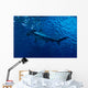 Silhouette of hammerhead shark in the water Wall Decal