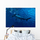 Silhouette of hammerhead shark in the water Wall Decal