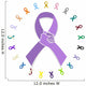 General cancer awareness ribbon concept Wall Decal