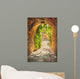 Old streets of greenery a medieval Tuscan town. Wall Decal