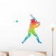 Baseball Art 4 Wall Decal