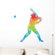 Baseball Art 4 Wall Decal