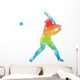 Baseball Art 4 Wall Decal
