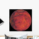 Red Planet Space Black Wall Decal