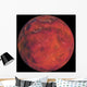 Red Planet Space Black Wall Decal