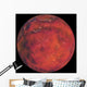 Red Planet Space Black Wall Decal
