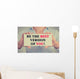 Businesswoman hands card sign be the best version of you Wall Decal
