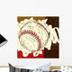 Baseball 2 Wall Decal