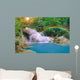Wonderful Waterfall with rainbows in deep forest at national par Wall Decal