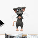 Cartoon mouse with big sad eyes. Wall Decal