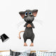 Cartoon mouse with big sad eyes. Wall Decal