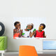 Small African girls showing painted faces Wall Decal