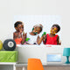 Small African girls showing painted faces Wall Decal
