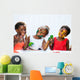 Small African girls showing painted faces Wall Decal