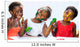 Small African girls showing painted faces Wall Decal