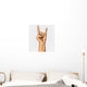 Hand in rock sign Wall Decal