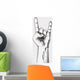 Hand in rock sign Wall Decal