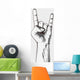 Hand in rock sign Wall Decal