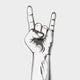Hand in rock sign Wall Decal