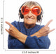 Funny old lady listening music and showing thumbs up. Wall Decal
