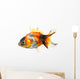 Gold Fish White Wall Decal