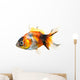 Gold Fish White Wall Decal