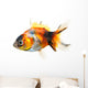 Gold Fish White Wall Decal