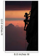 Elegant Female Alpine Climber Wall Decal