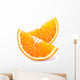 Orange fruit. Slices isolated on white Wall Decal