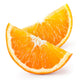 Orange fruit. Slices isolated on white Wall Decal