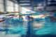 Swimmer in a swimming pool. Wall Decal