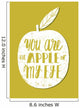You are the apple of my eye. St. Valentine's card Wall Decal