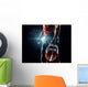 American football sportsman player in stadium Wall Decal