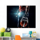 American football sportsman player in stadium Wall Decal