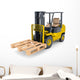 modern forklift Wall Decal