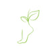 Healthy feet vector spa symbol Wall Decal