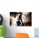 Tocando la guitarra. Fondo abstracto de m&uacute;sica. M&uacute;sica rock Wall Decal